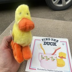 Board Book W/plush Duck Finger Puppet