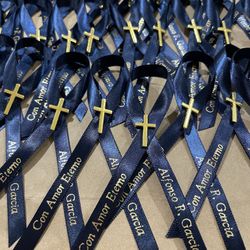 Memorial Custom T-shirt Designs Recuerdos Pin Back Buttons And Ribbon Pins 
