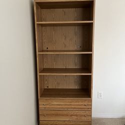 Shelving Unit With Drawers 