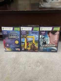 XBOX 360 SEALED KINECT GAMES ($5 EACH) OR ($10 FOR ALL 3)