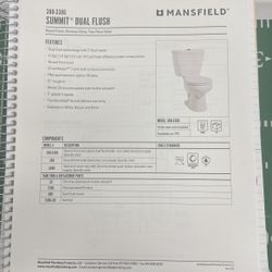 Mansfield dual Flush Round Bowl Right Height 
