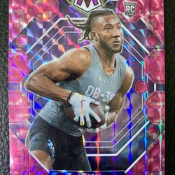 Jay Ward 2023 Panini Mosaic Football #332 ROOKIE CARD PINK CAMO PRIZM! 