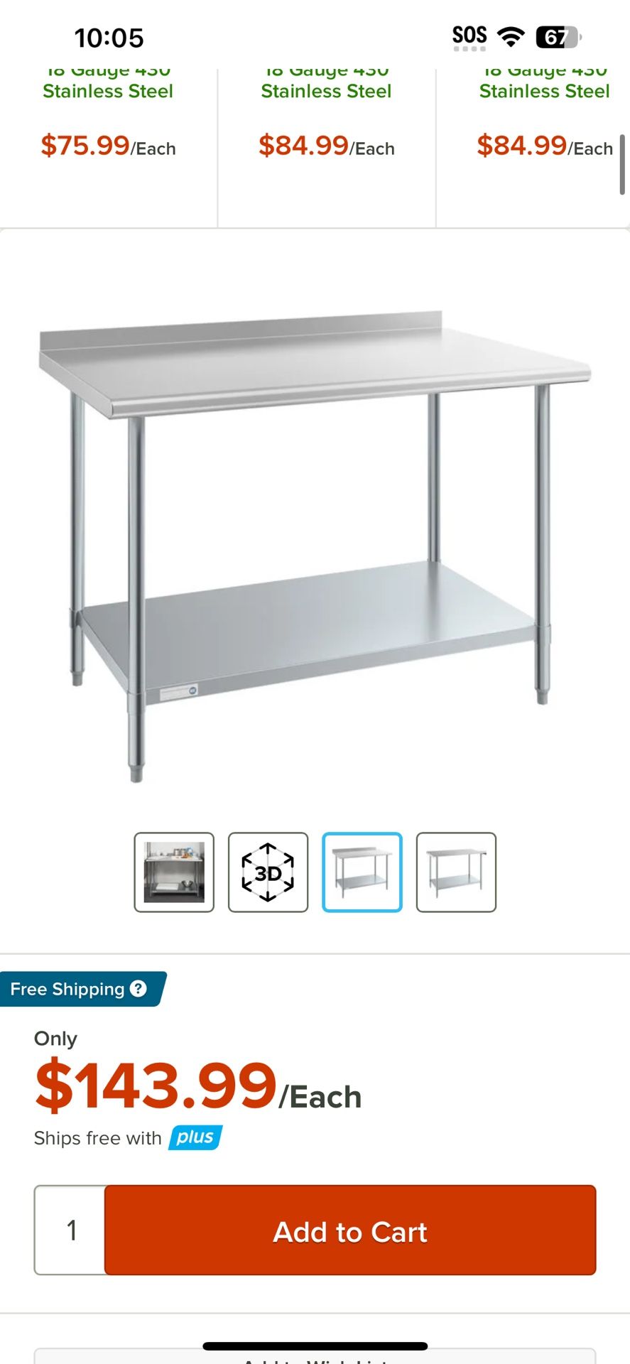 Small Prep Table