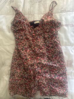 Button up floral dress