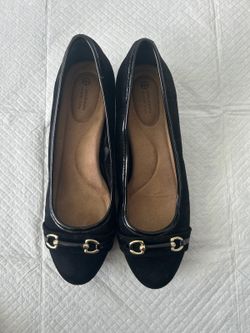 Giani Bernini Black Suede Ballerina. Size 9.5.