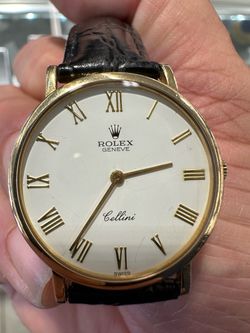 Rolex Cellini 18K Yellow Gold Roman Numeral Watch – Authentic