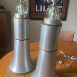 Pair Of Vintage Mid Century Lamps