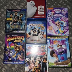 Set Of Children's Blue Ray's And DVDs