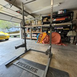 Power Line Rack With Barbell And Weights