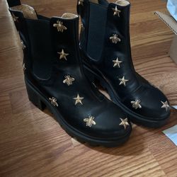 Brand New Authentic Gucci Bee And Star Booties