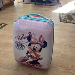 Disney Micky Mouse Hard Cover Suitcase With Pull Up Handles 