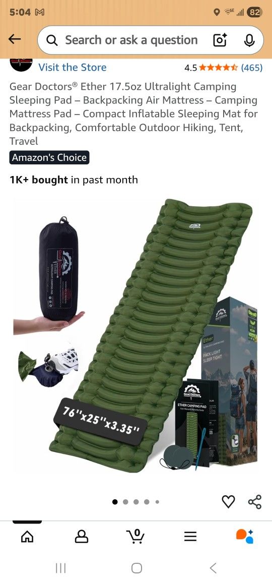 Camping Sleeping Pad GEAR DOCTORS