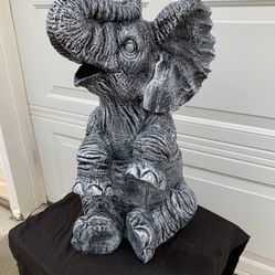 Large Elephant Floor Statue/table 