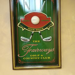 Vintage Golf Pictures Frame Artwork 
