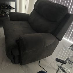 Recliner Chair Dark Grey