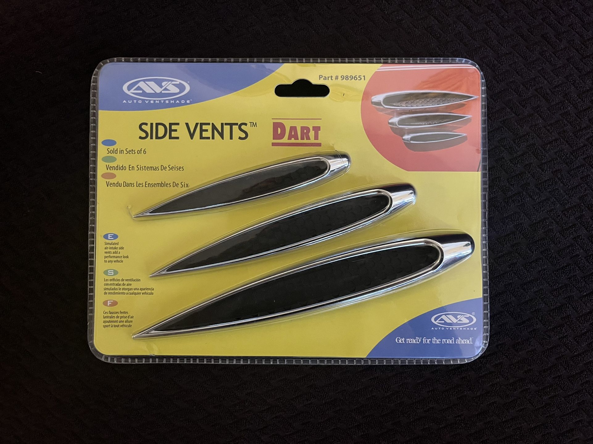 Car Side Vents - Decorative - set of 6