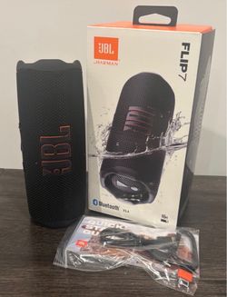 JBL Flip 7 Bluetooth Portable Waterproof Speaker- Black