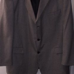 Metro Club Black/White Houndstooth Men's Sports Jacket - Size 48L