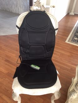 Gideon Seat Cushion Vibrating Back Massager for Body, Shoulder and Thighs with Heat