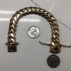 10kt Cuban Bracelet 