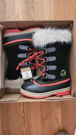 Sorel Girls Youth Joan Of Arctic Snow Boots Youth Size  4