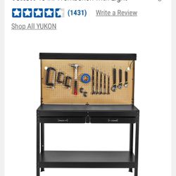 YUKON 48 in. Workbench with Light and Power