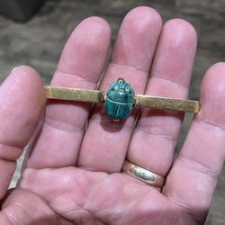 Antique 18K Egyptian Scarab Brooch Very Simplistic & Amazing!!