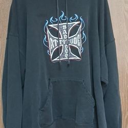Vintage Big Dogs Chopper Style Hoodie Size 2x Oversized