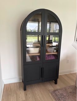 Black Arched Display Cabinet