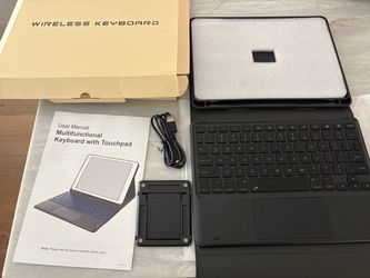 Wireless Keyboard with Touchpad and Case