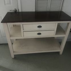 Wood Table And TV console