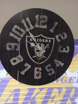 Raiders,NFL- Football Wall Clock
