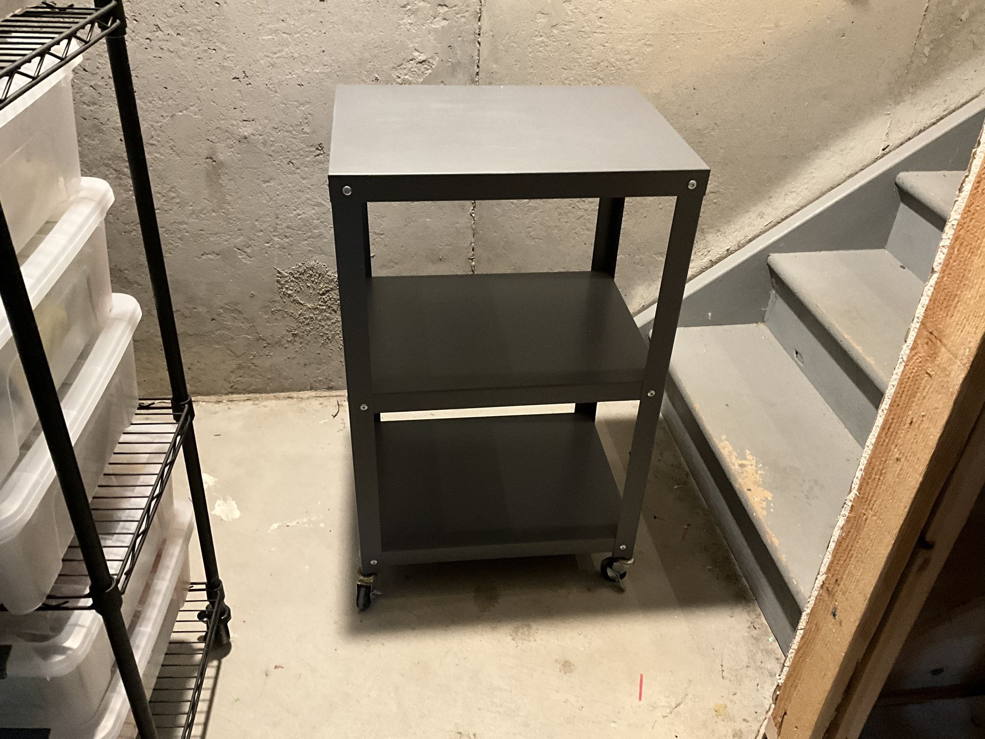 Metal Utility Cart With Wheels