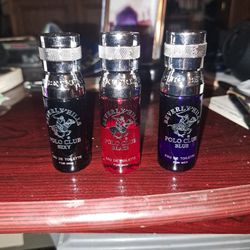 3 Polo Club Mens Colognes Brand New