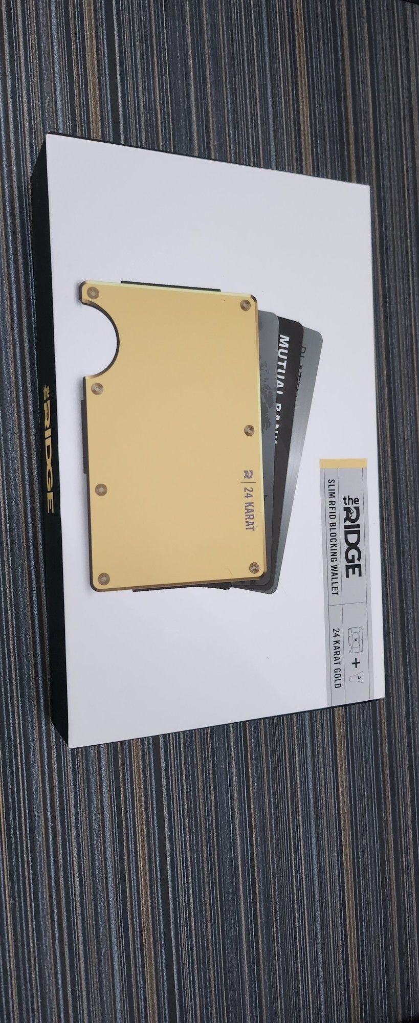 Ridge Wallet 24k Gold