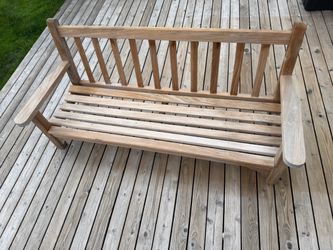 Vintage teak bench
