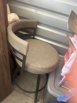 Two Modern Bar Stool with Curved Back