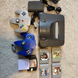 Nintendo 64 + 5 Games (hablo Espanol)