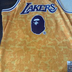 Bape x Lakers Jersey Size XXL