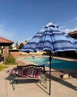 Blue umbrella