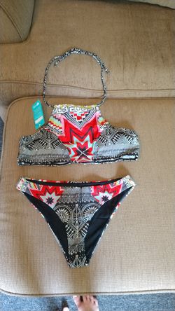 Woman's Brand new bathing suit medium tribal bikini