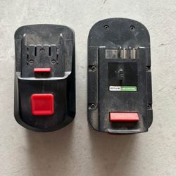 Lot of two Black & Decker batteries good condition
