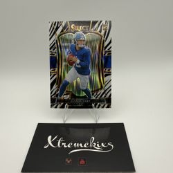 Select Football 25 Jackson Dart Zebra Case Hit Ssp 