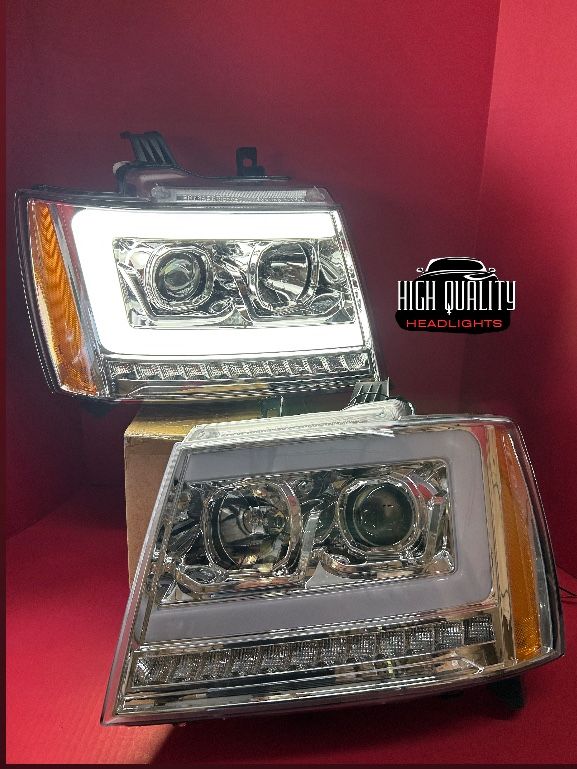 Chevy Tahoe 2007. 2014 headlights.