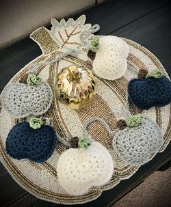 Crochet Pumpkin Garland