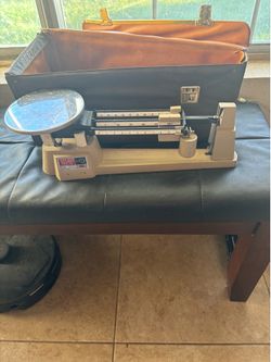 Vintage Ohaus Triple Beam Balance Scale with Case
