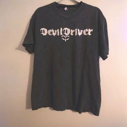 Vintage Y2K DevilDriver Death Metal Band Shirt in size Large