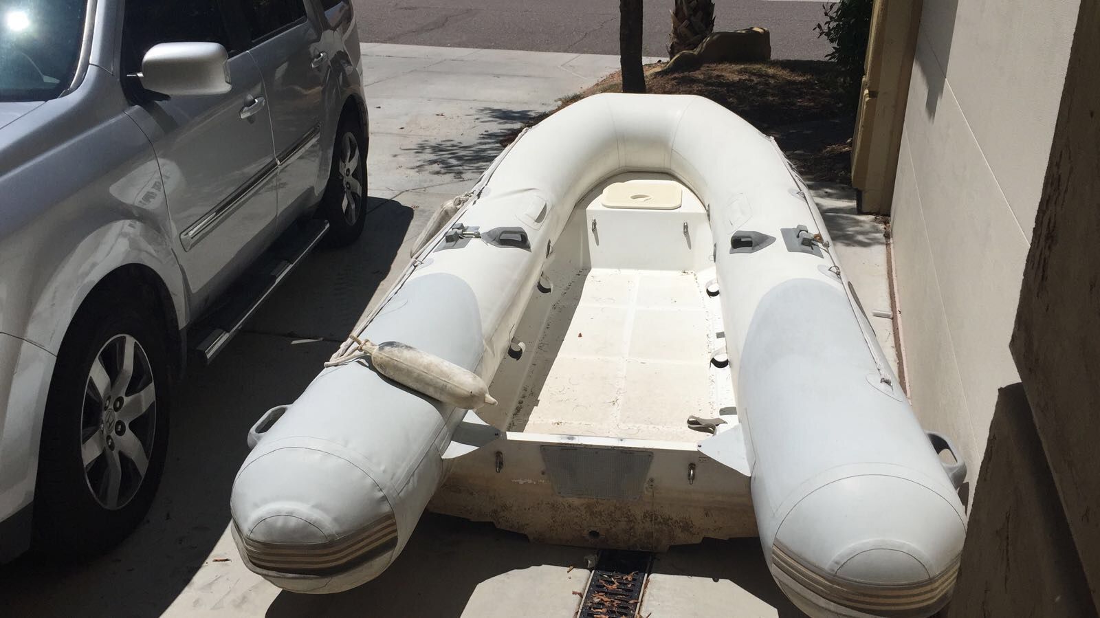2014 West Marine RIB 350 Hypalon fiberglass/ inflatable boat