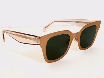 Golden Nude Blush Square Butterfly Style Sunglasses (CL4145/S