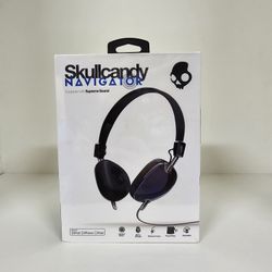 Lot of 21 Brand New Skullcandy Navigator Mic Headphones in Royal Blue